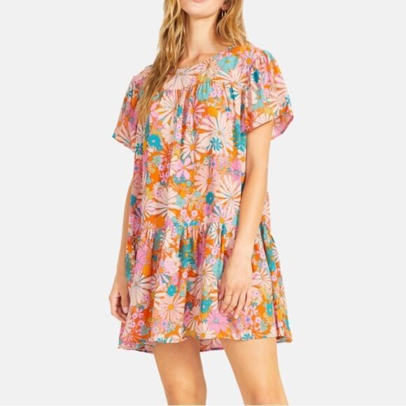 BB Dakota x Steve Madden in Retrospect Floral Mini Dress in Size Large to XL - Picture 1 of 15